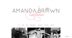 Desktop Screenshot of amandabrownonline.com