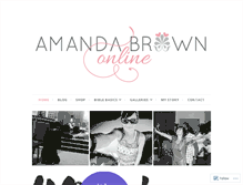 Tablet Screenshot of amandabrownonline.com